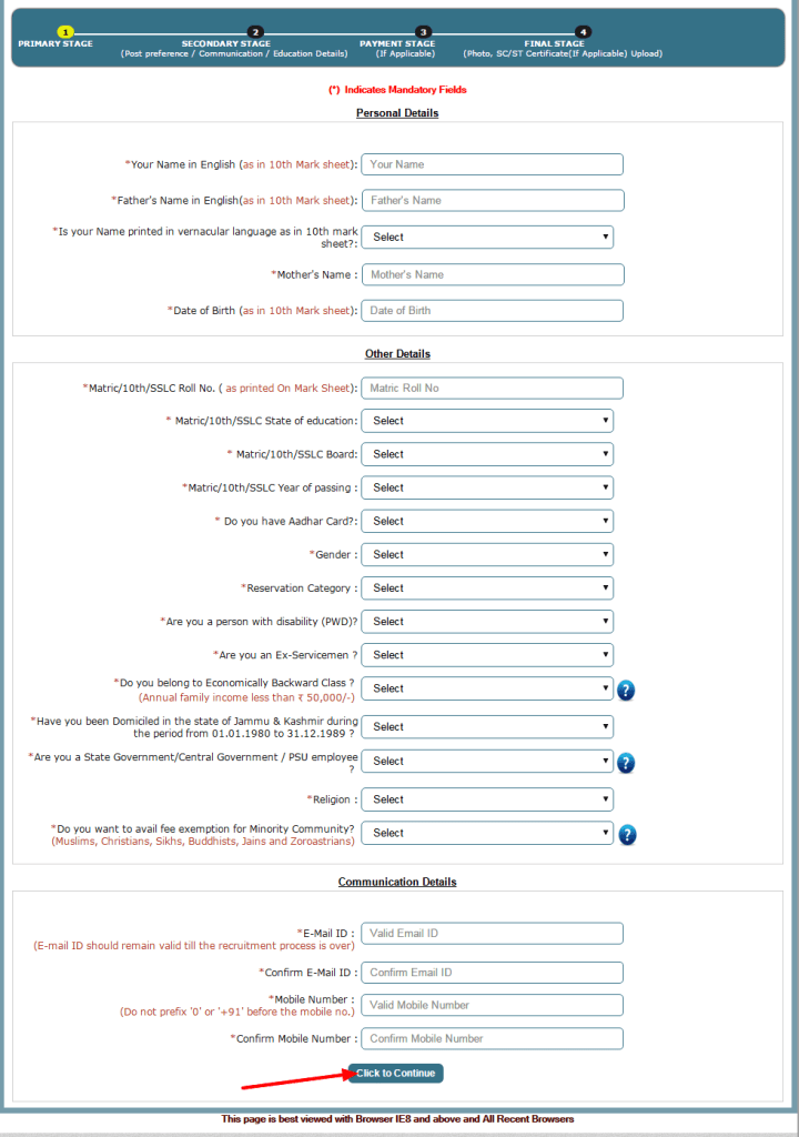 RRB Secunderabad ALP Technician Online Application 2018 at rly-rect-appn.in