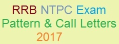 RRB Secunderabad NTPC Call Letters 2017 Exam Pattern of CEN. 03/2015