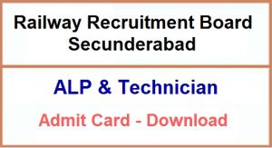 RRB ALP Technician Admit Card 2018-19