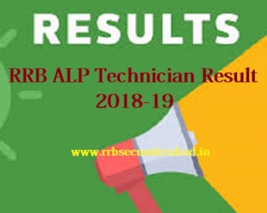 RRB Secunderabad ALP Technician Results 2018